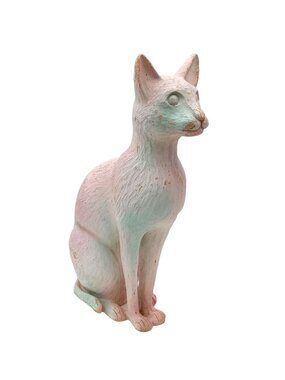 Cat Statue 16 Inch Sculpture Vintage Kitty Home Decor Art Figure Collectible